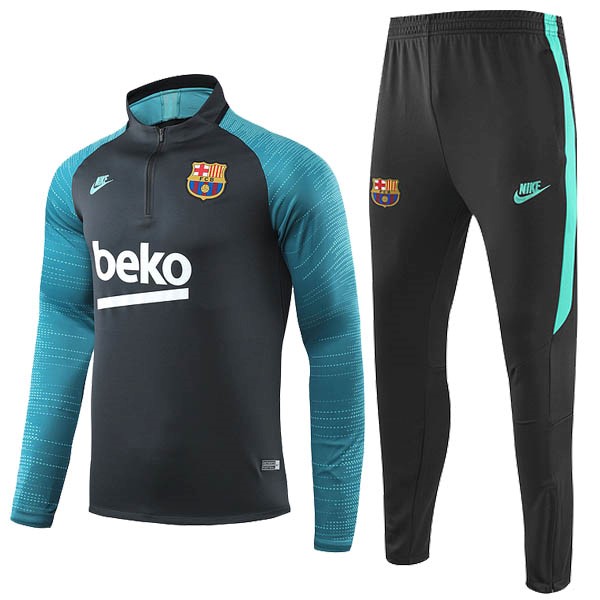 Trainingsanzug Barcelona 2019-20 Schwarz Weiß Grün